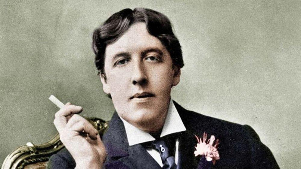 Oscar Wilde (håndkoloreret foto).