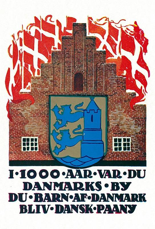 Plakat fra Flensborg by op til afstemningen i 1920: ”Bliv dansk paa ny!”, lyder opfordringen. Sådan gik det ikke – og Flensborg fik ikke Danmarks andet universitet.