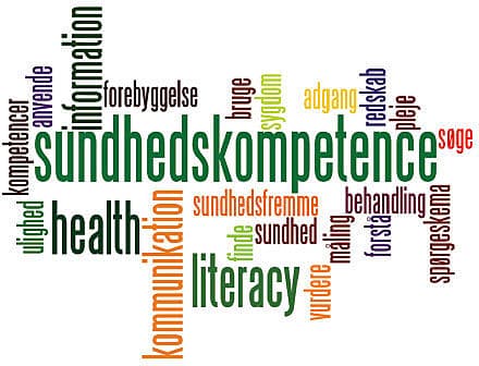 Mange kendte begreber indgår i sundhedskompetence.
