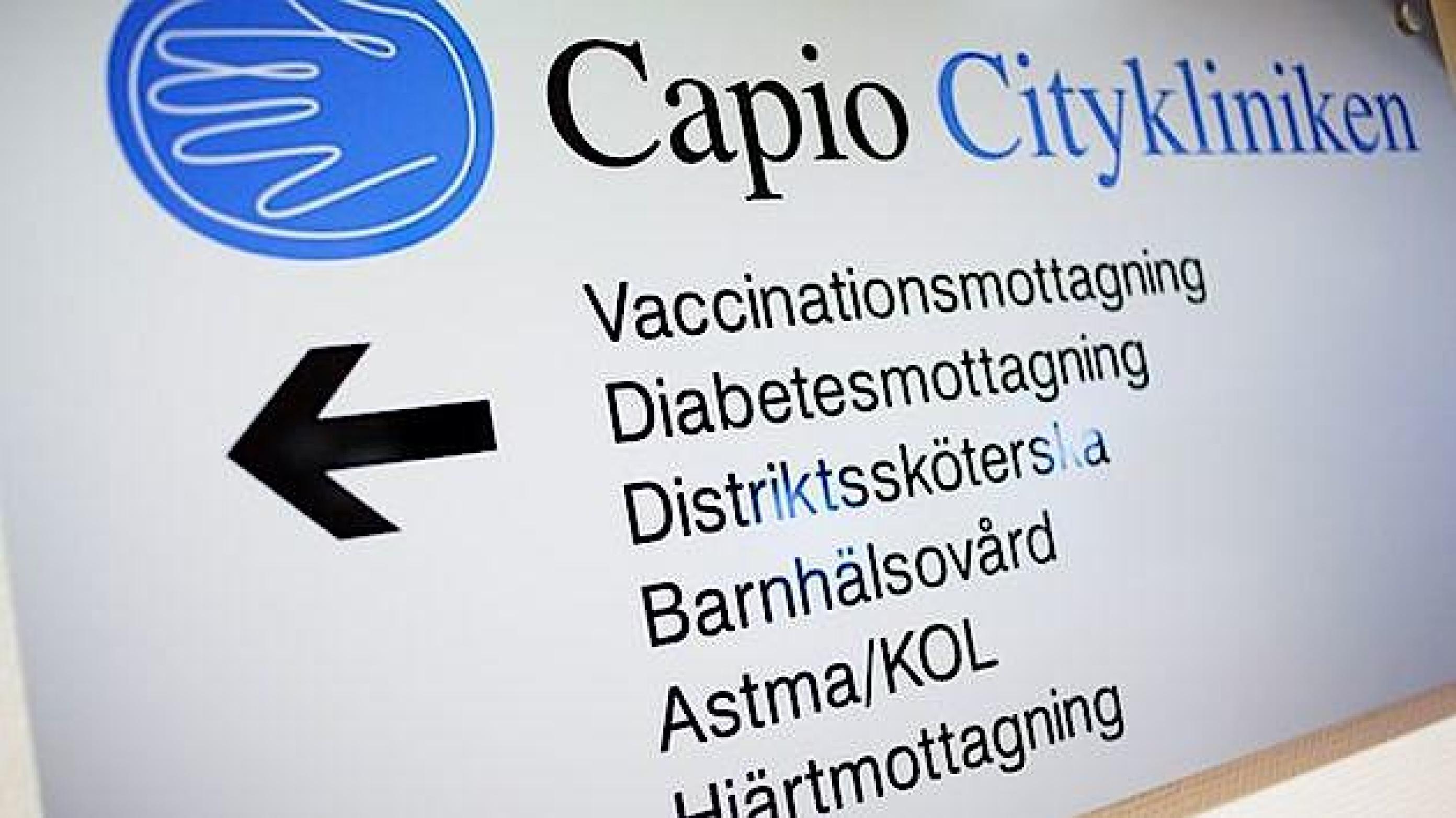 Capio er en af Sveriges store private sundhedsvirksomheder. Foto: Capio Group.