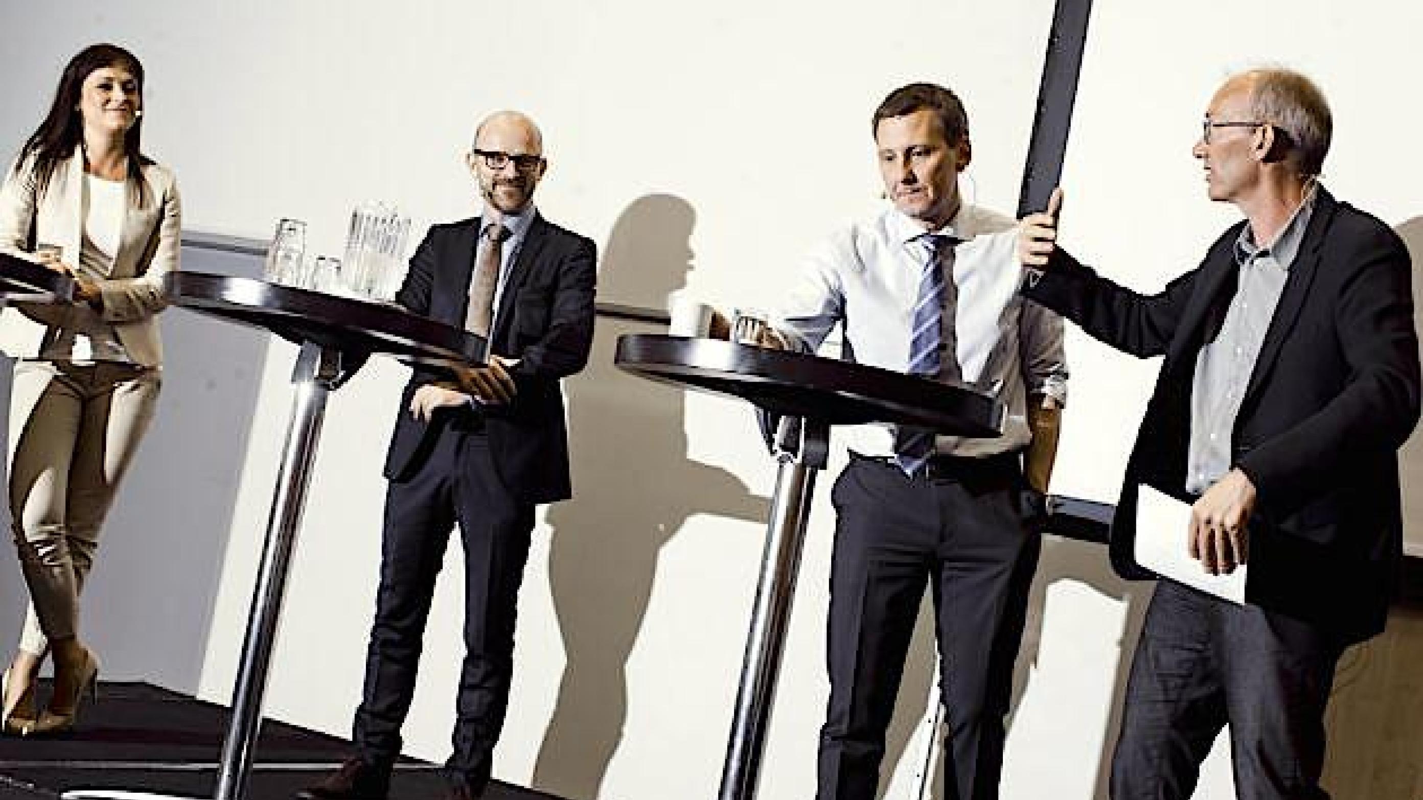 Sophie Løhde (V), Mads Koch Hansen og Nick Hækkerup i debat på Lægemødet. Foto: Claus Boesen
