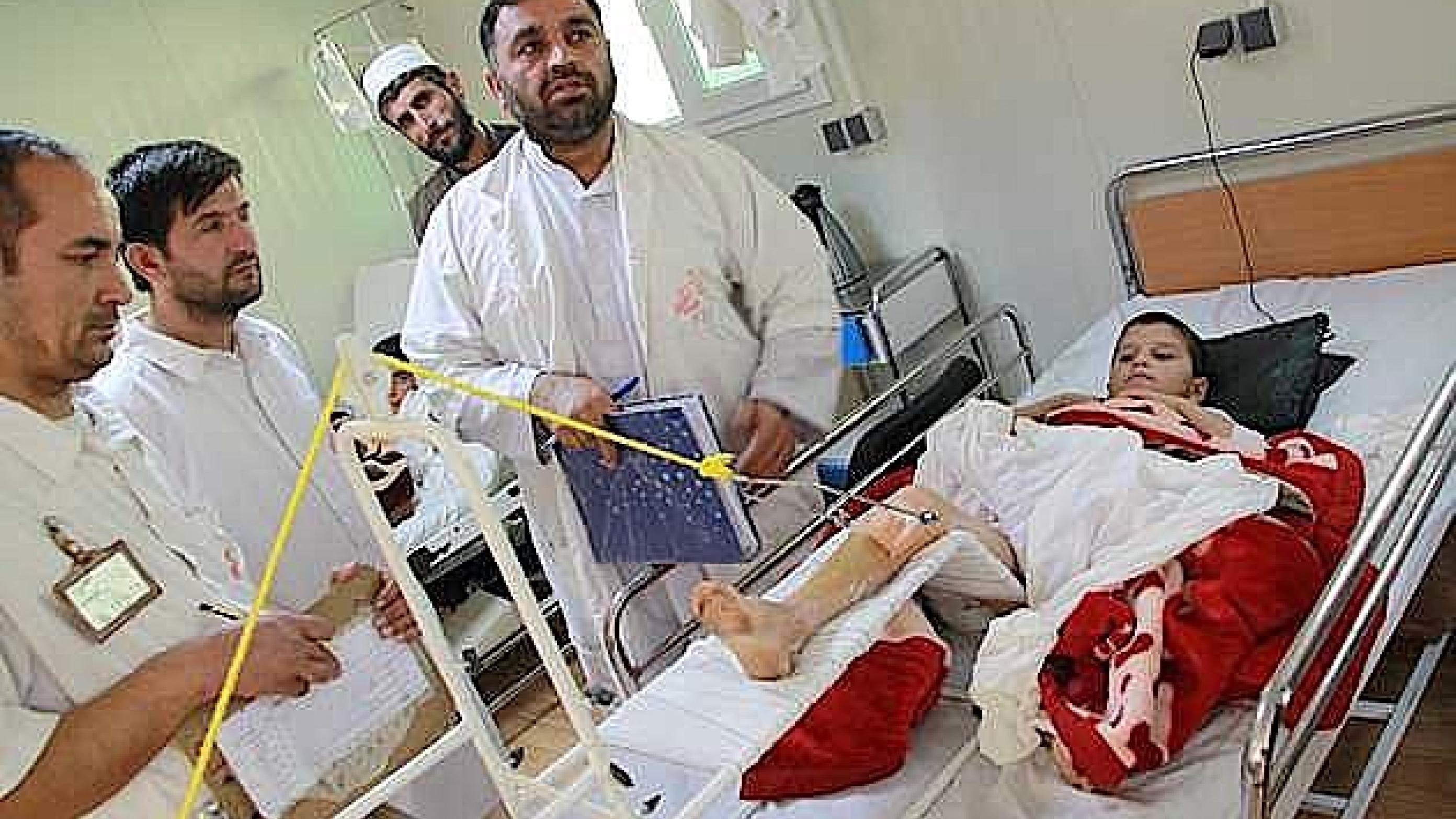 En sengestue på MSF-hospitalet i Kunduz før angrebet. Foto: Læger Uden Grænser.