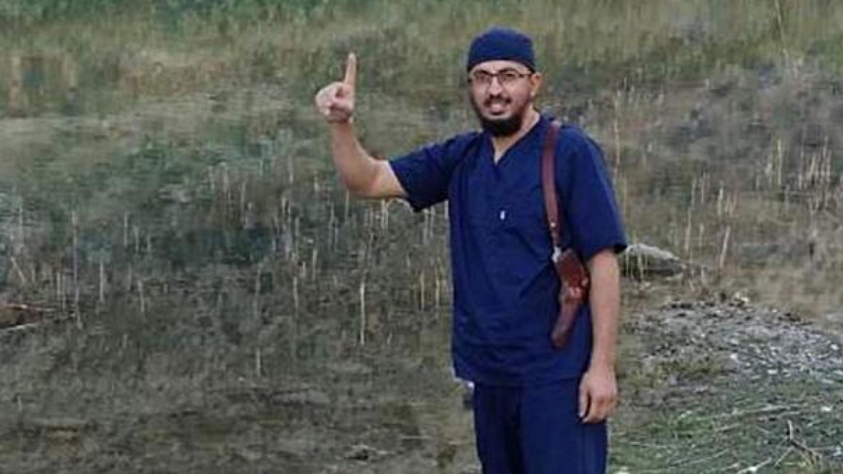 Dr. Issam Abuanza hos IS i Syrien - foto fra lægens Facebook-side.
