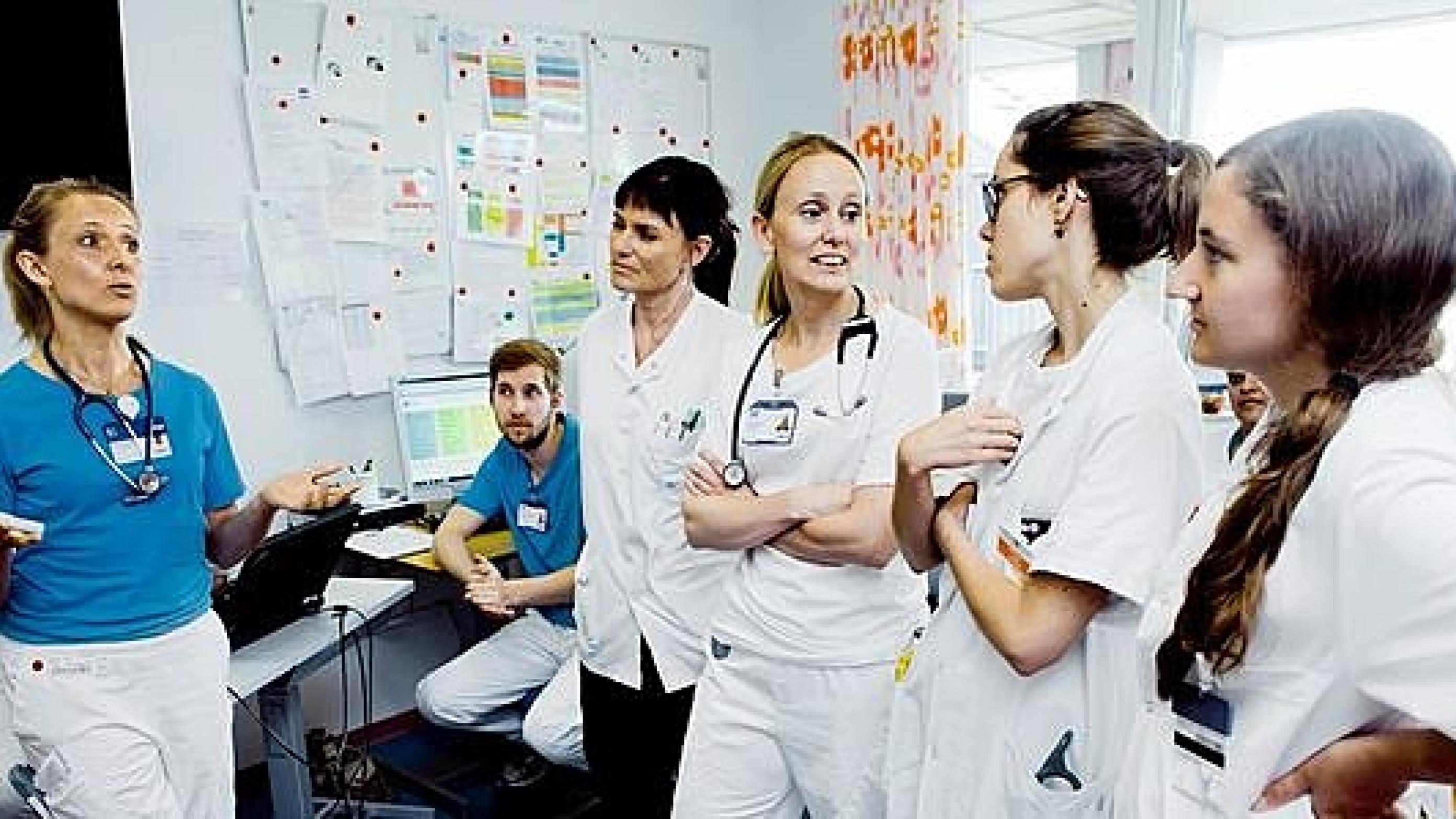 I dag er der et lille flertal af kvindelige læger i Danmark, men inden for de næste årtier vil der være langt flere kvinder end mænd. Foto: Arkivfoto
