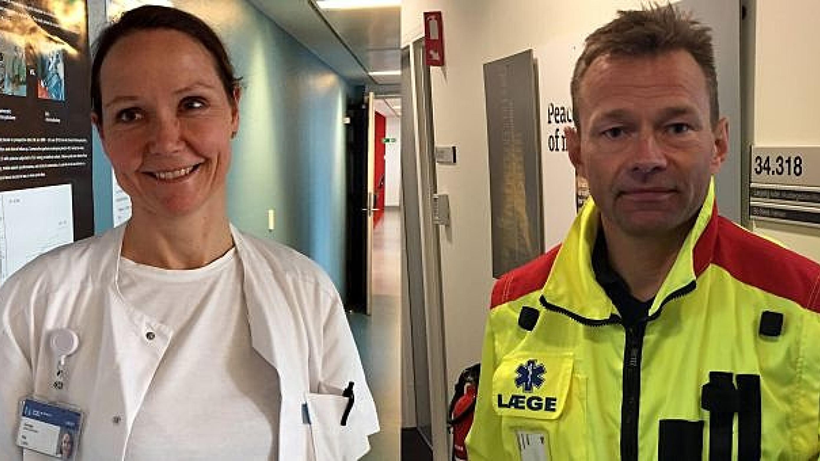 Ida Lolle er uddannelsesansvarlig overlæge på Gastrokirurgisk Afdeling på Hvidovre Hospital. Bo Iversen er ledende overlæge for akutlægebiler og akutbiler i Region Midtjylland.