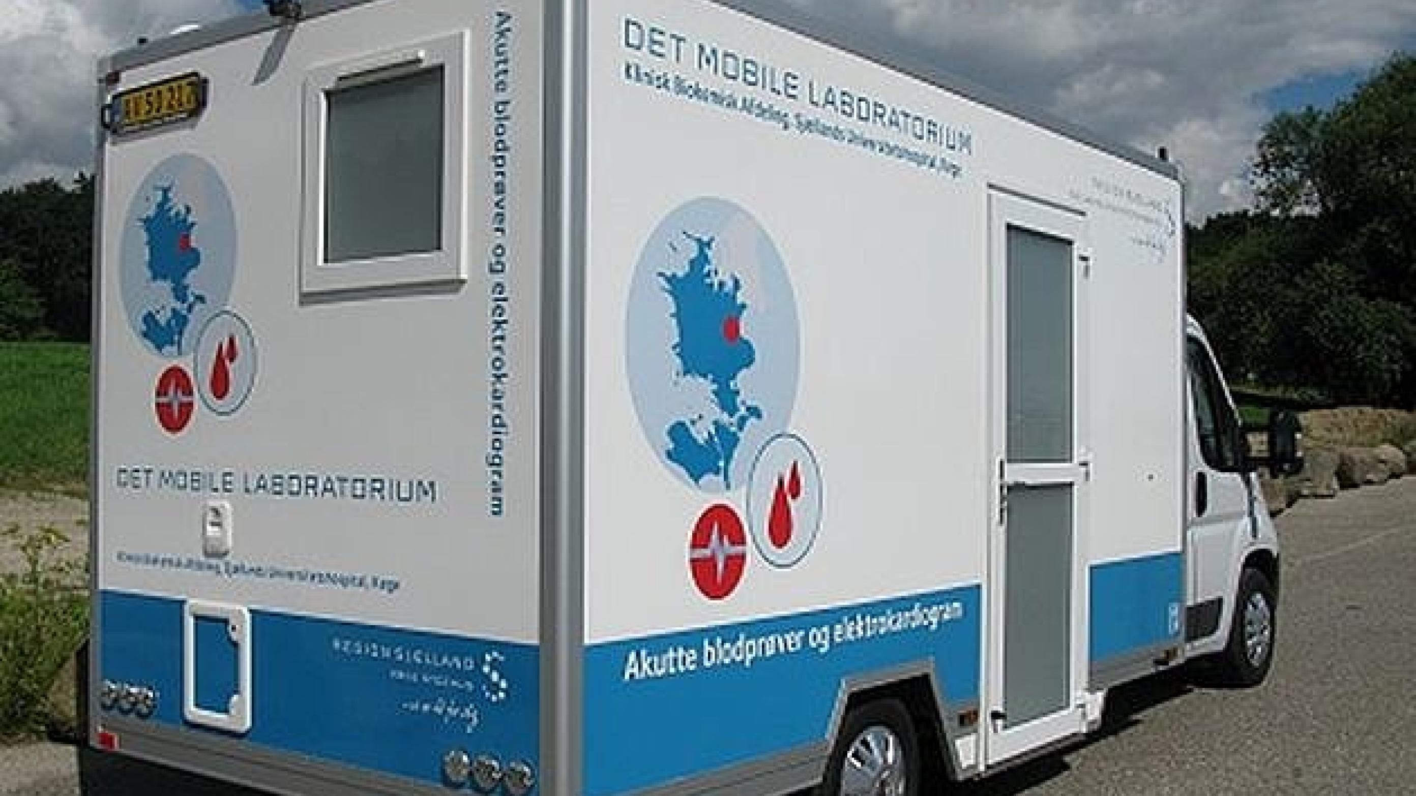 Det mobile laboratorium på landevejen. Foto: Region Sjælland