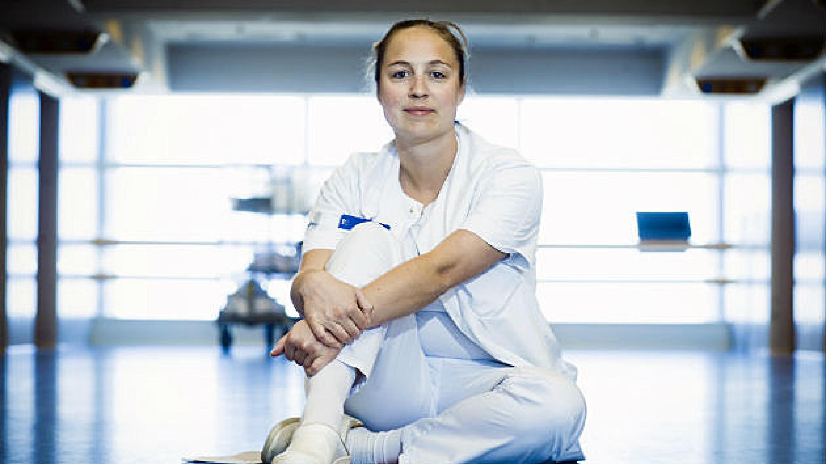 Wendy Schou, reservelæge på Herlev Hospital, vil som fællestillidsmand gøre sit for at engagere læger i kvalitetsarbejde. Foto: Claus Boesen.