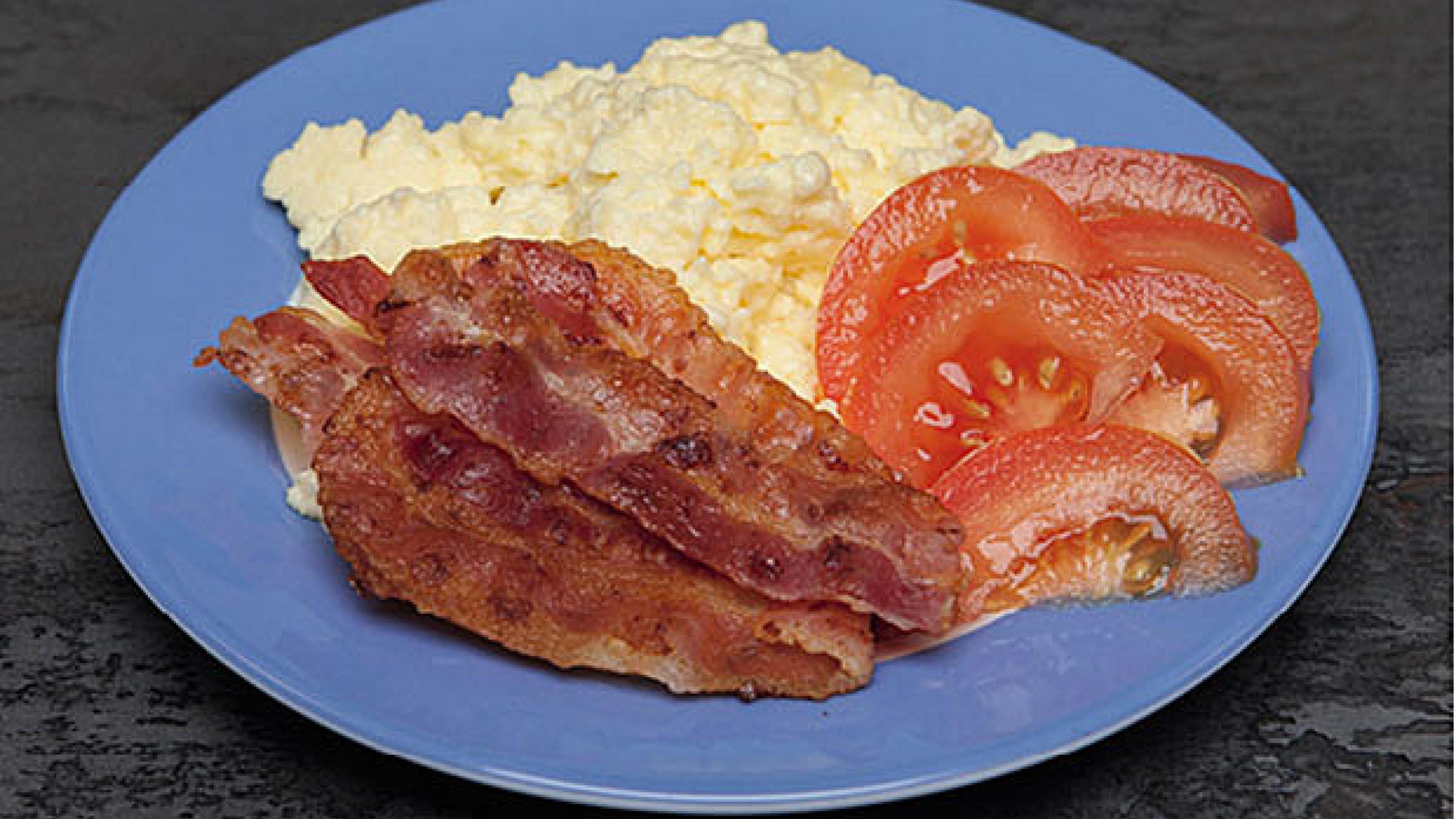 Et eksempel på et morgenmåltid hos en patient, der er i behandling med ketogen diæt. 