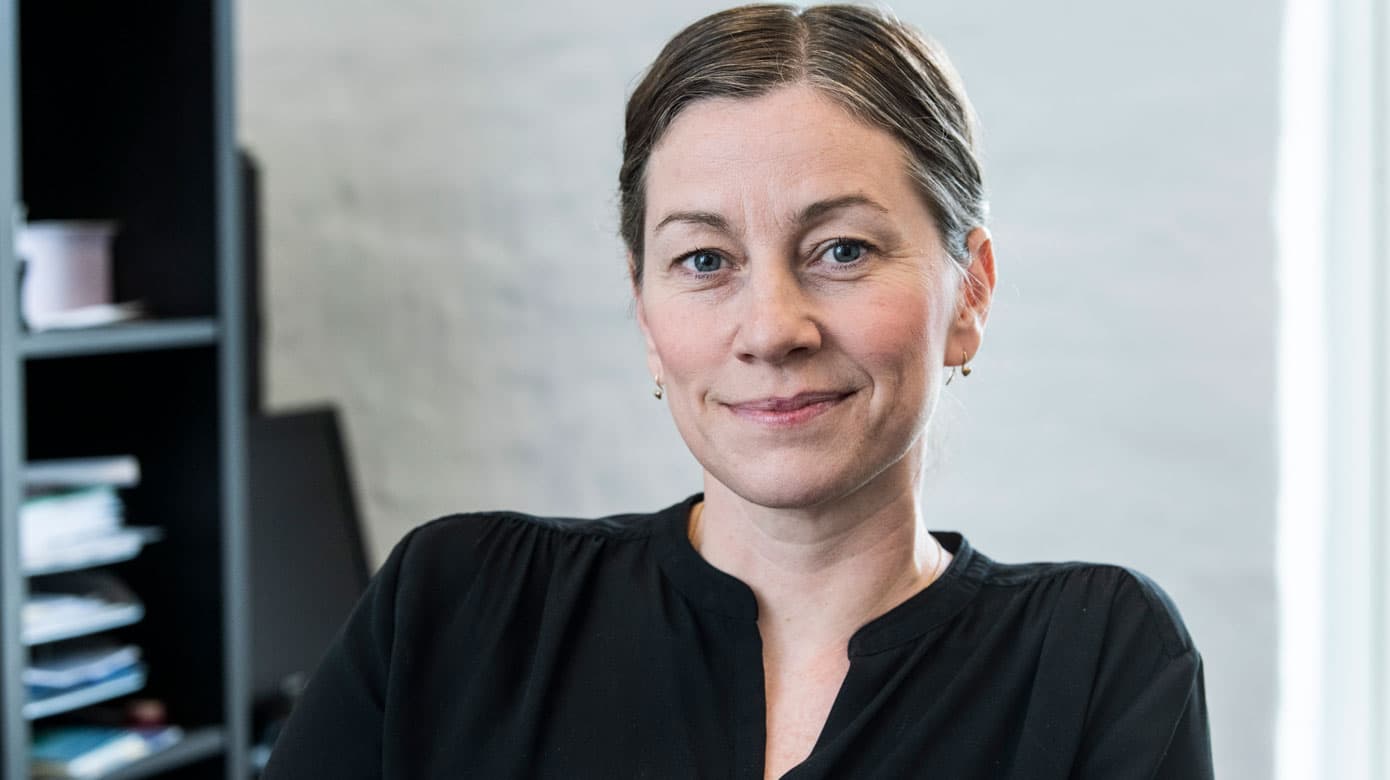 Ellen Fischer har arbejdet som psykiater i egen praksis i to år og startede, lige efter hun blev speciallæge. Foto: Palle Peter Skov.