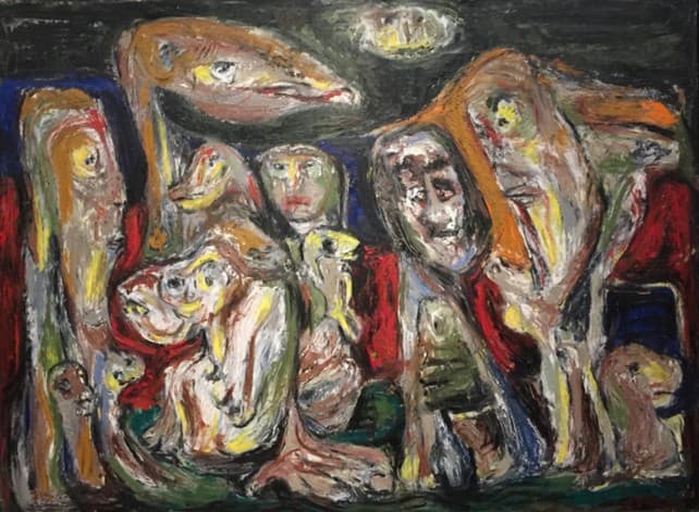 Asger Jorn (1914-1973), Migranter. 1953.