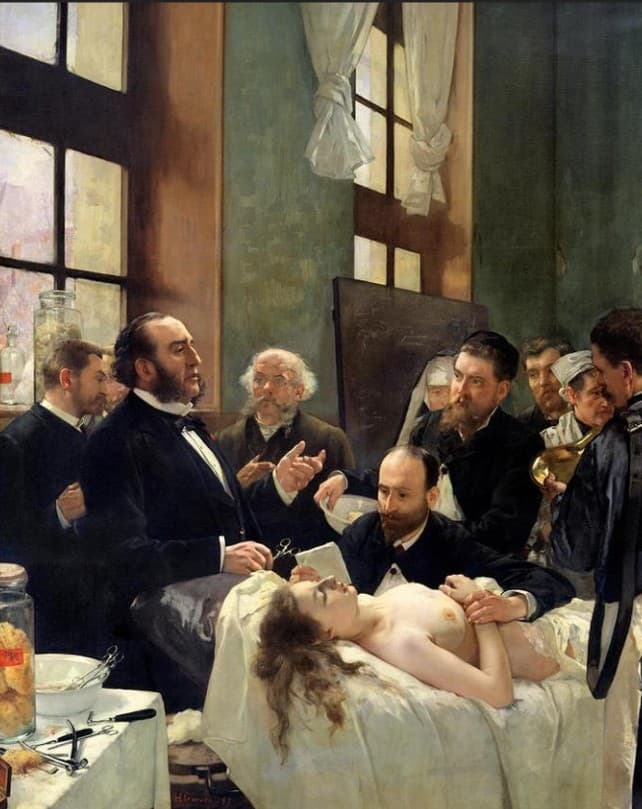 Before the Operation (1887) af Henri Gervex (1852-1929)