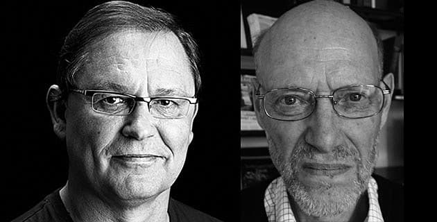 Rolf Petersen, t.h. og Johan Hvid Andersen, begge arbejdsmedicinere.