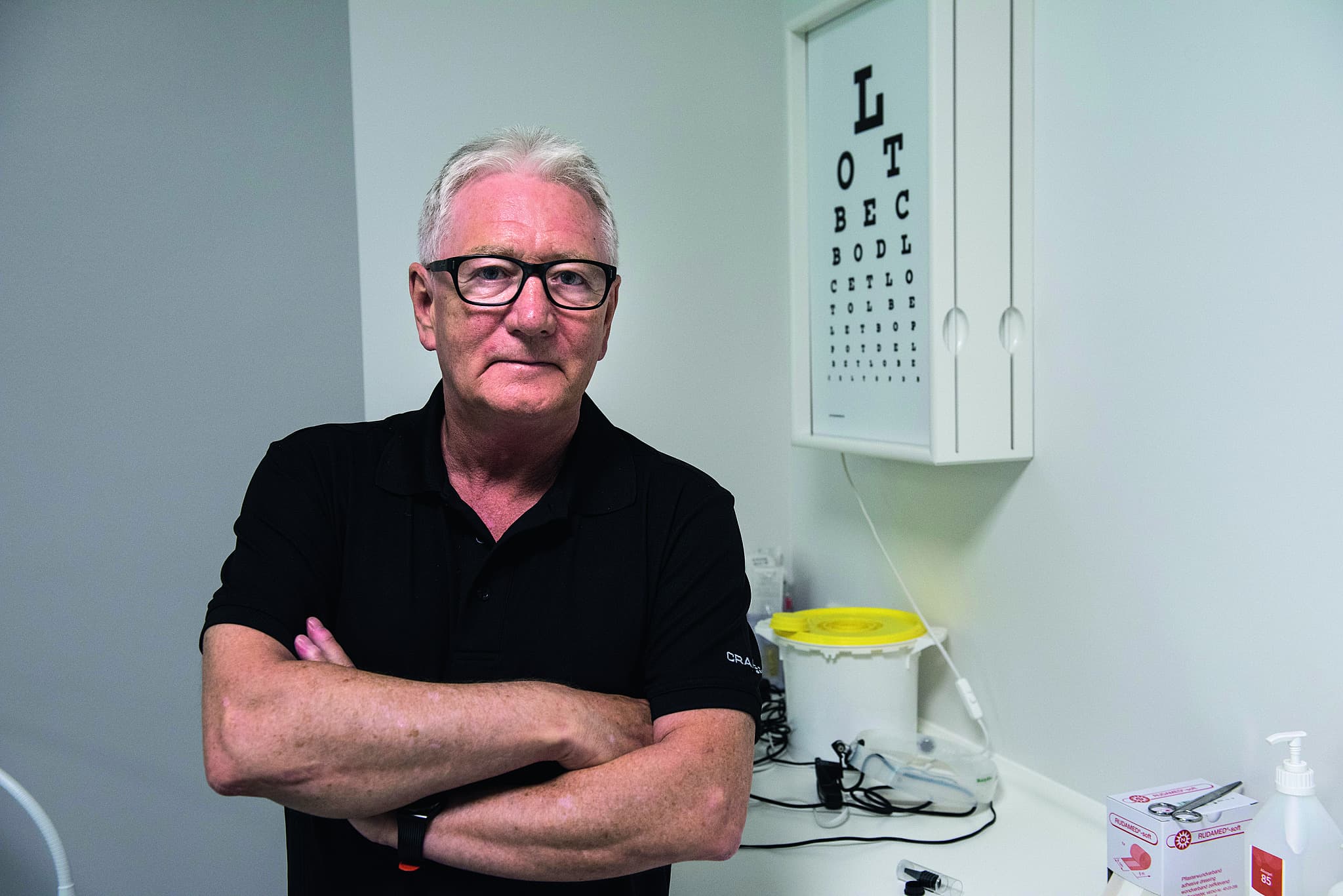 Leif Hoffmann, læge på Falck Lægehus Brovst. 