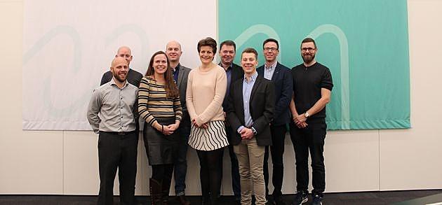 YLs bestyrelse f.v.: Bjarne Skjødt Worm, Allan Høg Poulsen, Sofie Hjortø, Anders Krog Vistisen, Camilla Rathcke, Simon Serbian, Eric Døssing Mønning, Mads Skipper & Jesper Brink Svendsen. Foto: Camilla Jakobsen.