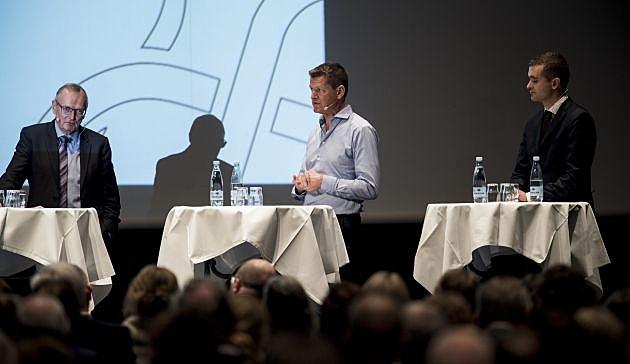 Bent Hansen og Søren Brostrøm på årets Lægemøde i Koldning. Foto: Palle Peter Skov