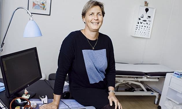 Birgitte Rahbek er praktiserende læge på Frederiksberg. Hun er også medlem af PLO's repræsentantskab og har stemt nej til aftalen. Foto: Claus Boesen