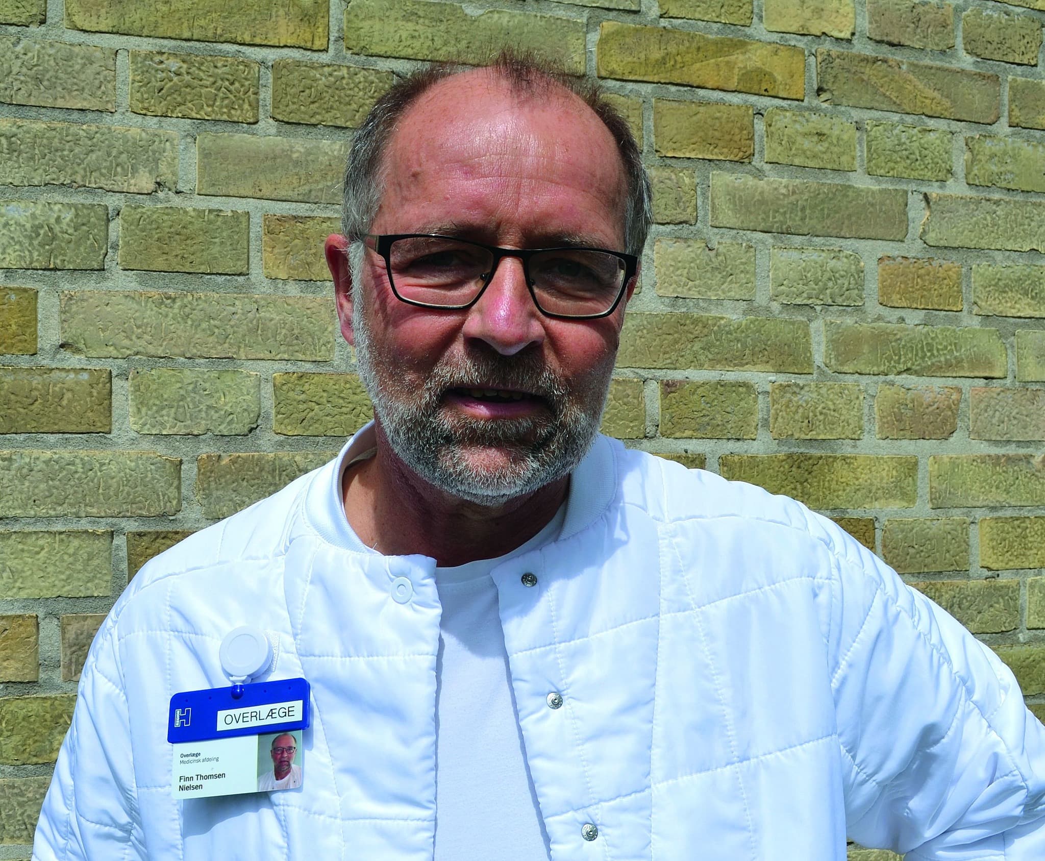 Ledende overlæge Finn Thomsen Nielsen, Medicinsk Afdeling på Bornholms Hospital. Foto: Anders Heissel.