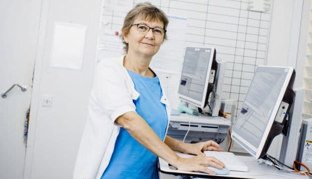 Trine Sander Pedersen er specialieansvarlig overlæge for geriatrien på Medicinsk Afdeling på Herlev-Gentofte Hospital. Foto: Claus Boesen