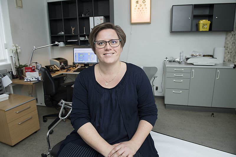 Thilde Ebdrup Kjær blev færdig som speciallæge i almen medicin i november og 1. januar sprang hun ud som klinikejer i Lægehuset Østermarken i Aars i Vesthimmerland Foto: © Lars Horn / Baghuset.