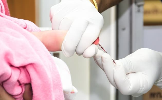 Samples consisted of capillary blood collected at local hospitals by heel prick. (Colourbox)