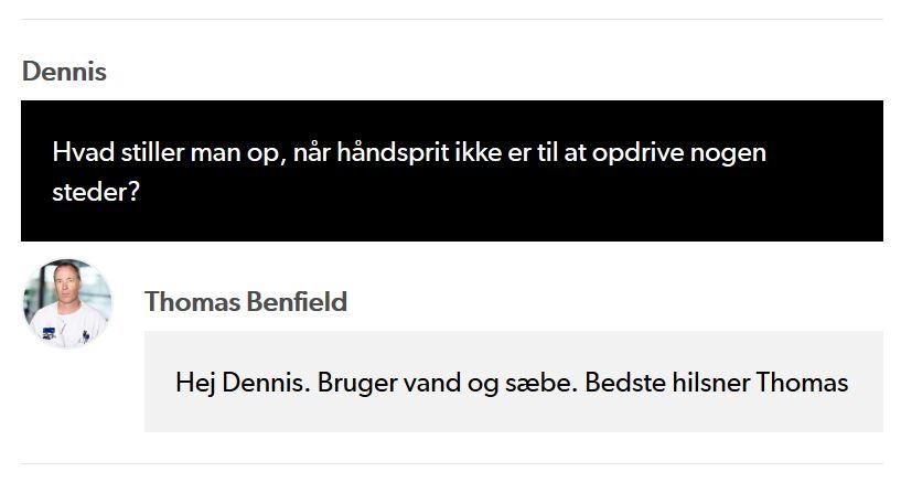Skærmbillede fra en LIVE-chat mellem borgere og eksperter på DR.dk.