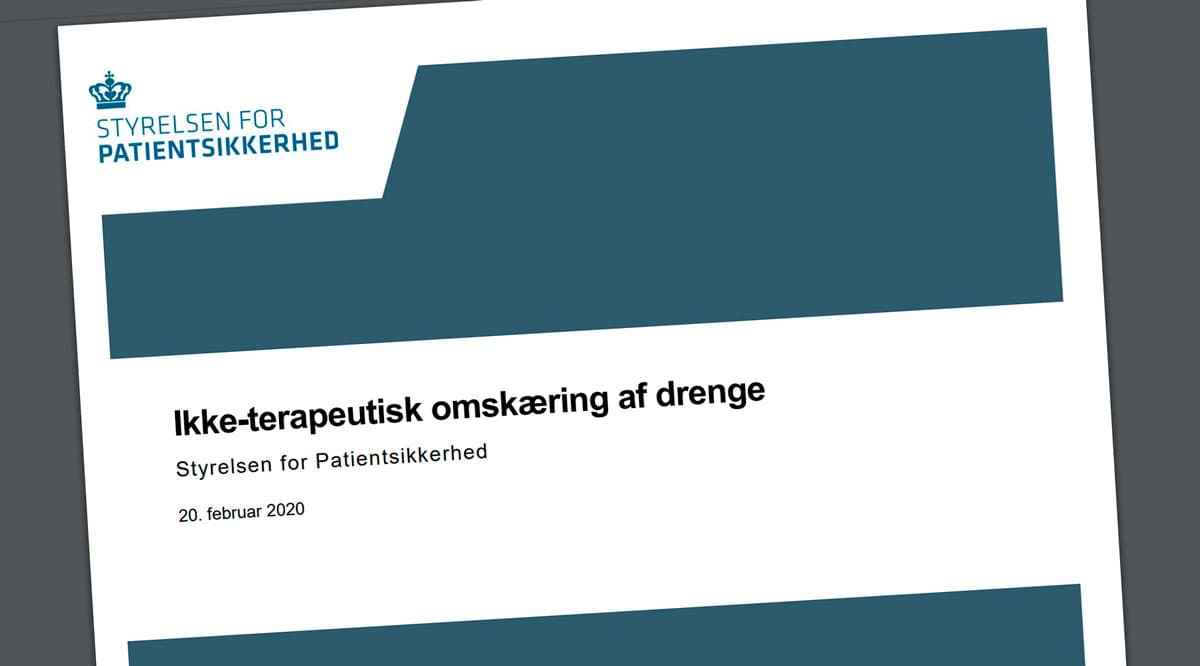 I notatet fra februar konkluderer STPS, at ‘der kan gives tilstrækkelig og sikker smertestillende behandling ved omskæring af drenge, udover generel anæstesi.’ Styrelsen angiver at være nået frem til sin faglige vurdering på baggrund af en litteraturgennemgang og faglige drøftelser.  