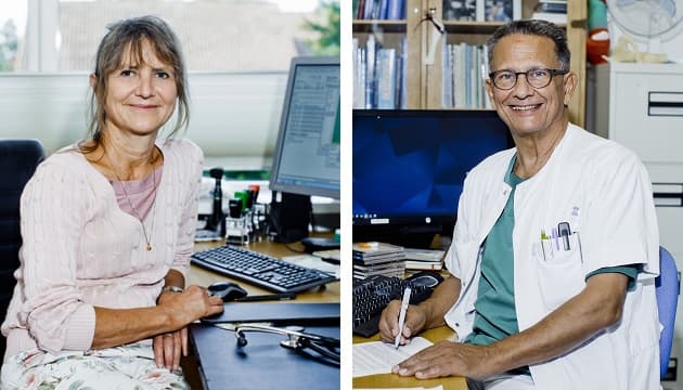 Lene Agersnap, Praktiserende læge, speciallæge i almen medicin. Per Hölmich, Ortopædkirurgisk Afdeling, Københavns Universitetshospital, Amager-Hvidovre. Fotos: Claus Boesen