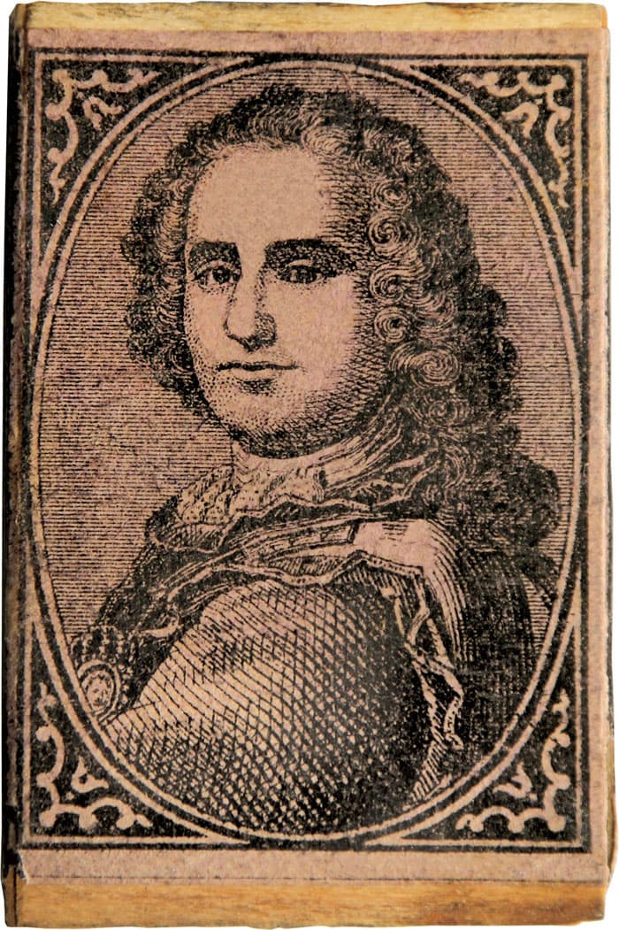 I 1865 blev Tordenskjolds portræt for første gang brugt på en tændstikæske fra H.E. Gosch og A. Sørensens tændstikfabrik på Christianshavn.