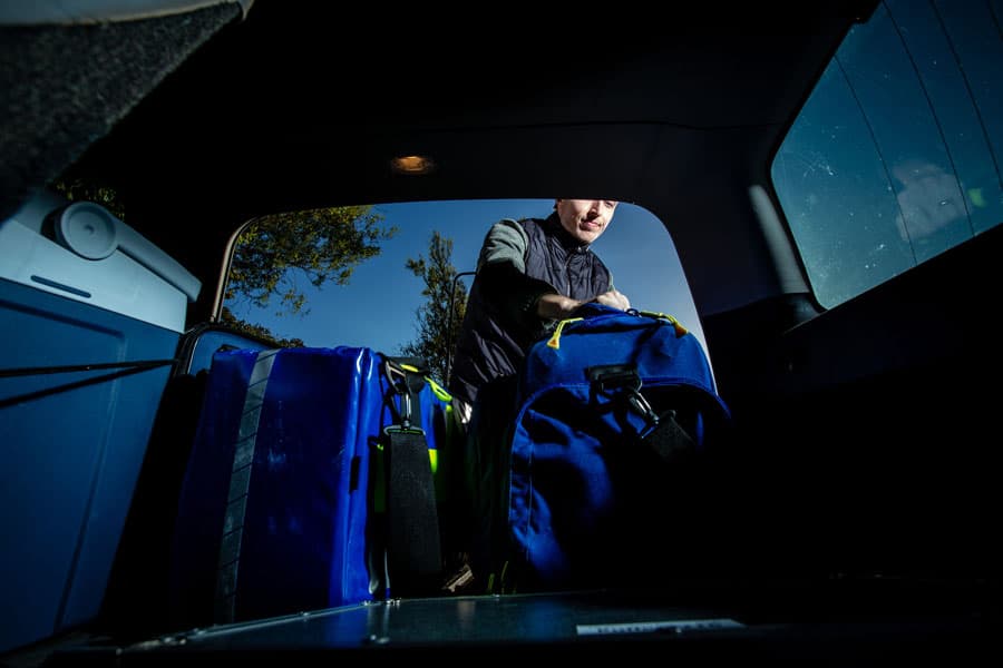 Lægevagten giver Thomas Benfeldt Purup en god ballast i hans forberedelse til at blive speciallæge og  få egen praksis engang. Foto: Jesper Balleby.