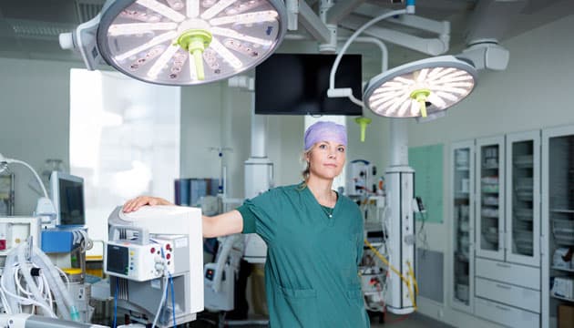 Christine Søllings arbejdsuge er delt mellem klinik og administrativt arbejde. Foto: Claus Bech 