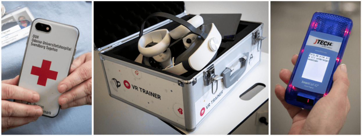 Funktionstelefoner til alle, VR-træningsudstyr og kaldebrikker, der giver patienterne mulighed for at gå rundt i terrænet, mens de venter på en undersøgelse, er blandt de tiltag, Afdeling S har taget sig under projekt Digital Vision.Foto: Heidi Lundsgaard