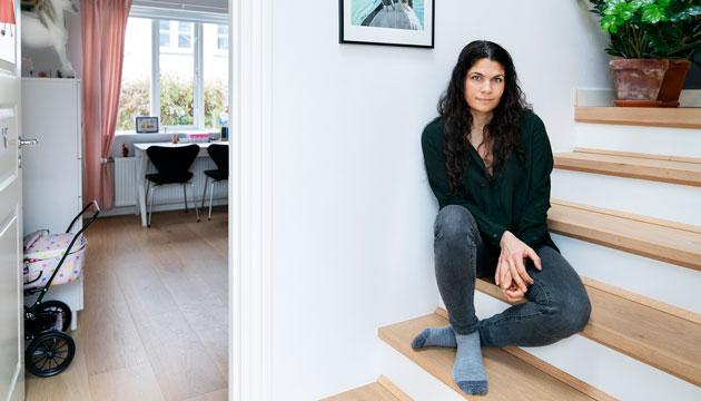 Azadeh Houshmand-Øregaard har tre børn på ni, syv og tre år. Men hun har været gravid dobbelt så mange gange – tre gange blev det bare ikke til noget. Foto: Claus Bech