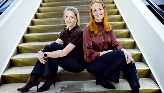 Anne Bastholm Blicher og Sidse Kjærholm. (Foto: Claus Boesen)