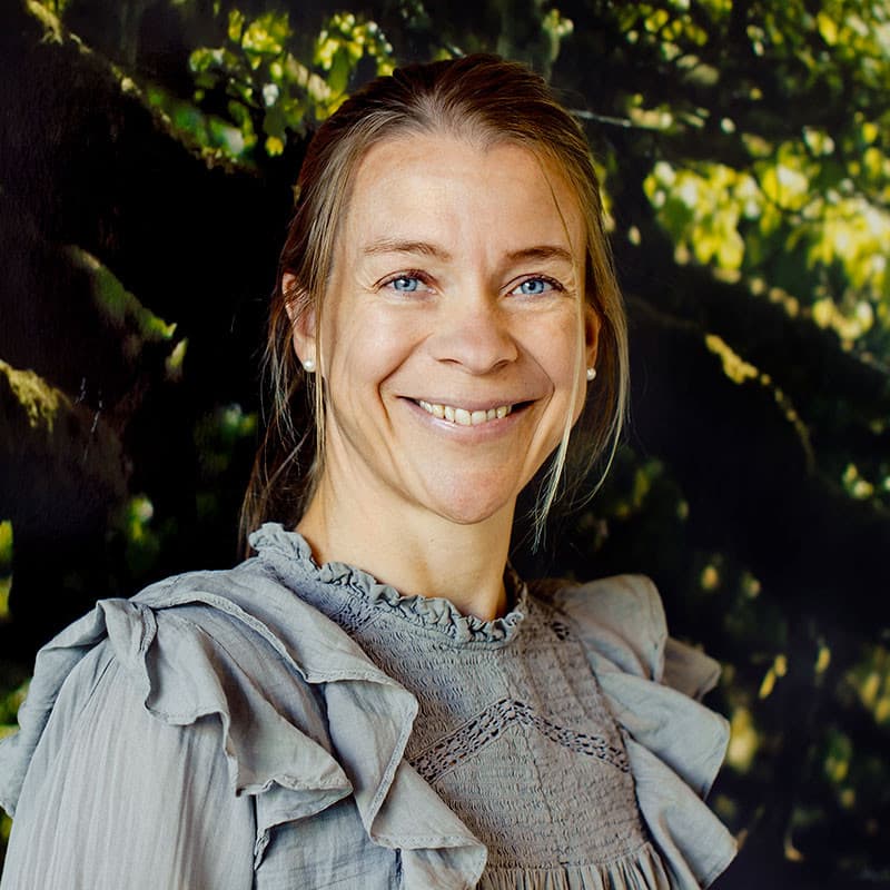 Der er tænkt mange flere flugtveje ind i det nye byggeri, fortæller cheflæge Lone Baandrup. Foto: Claus Boesen.