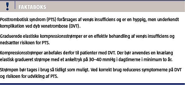 Anvendelse kompressionsstrømper | Ugeskriftet.dk