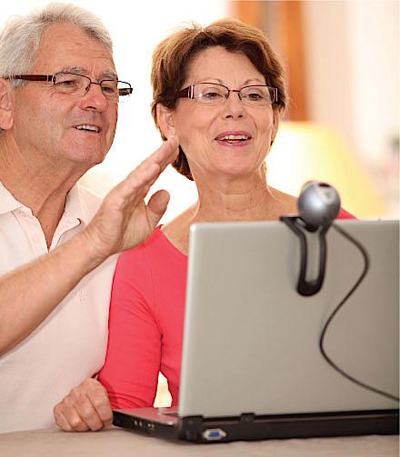 Telemedicin kan indeholde videokonsultationer mellem patient og behandler.