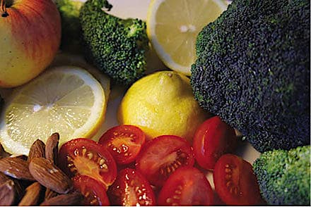 Sund mad, men helt uden B12-vitamin.