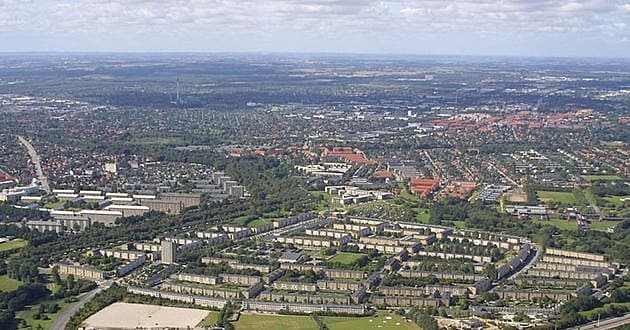 Luftfoto af Timngbjerg ved Hvidovre. (Wikipedia)