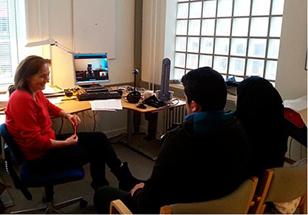 Helbredsvurdering i Sociallægeinstitutionen Aarhus. Fotoet er stillet til rådighed af Anne Mette Hvass, Sociallægeinstitutionen Aarhus.