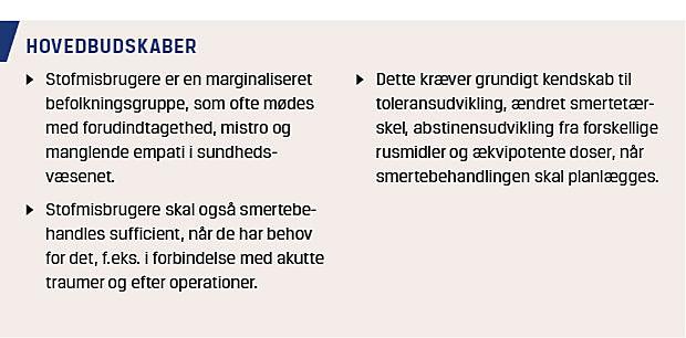 Akut af stofmisbrugere Ugeskriftet.dk
