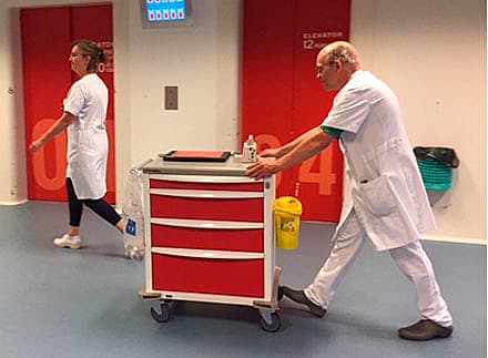 Kald af mobilt akutteam på Herlev Hospital.  