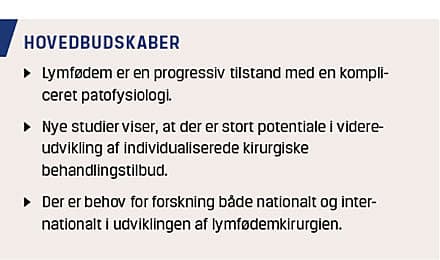 Kirurgisk behandling af lymfødem | Ugeskriftet.dk