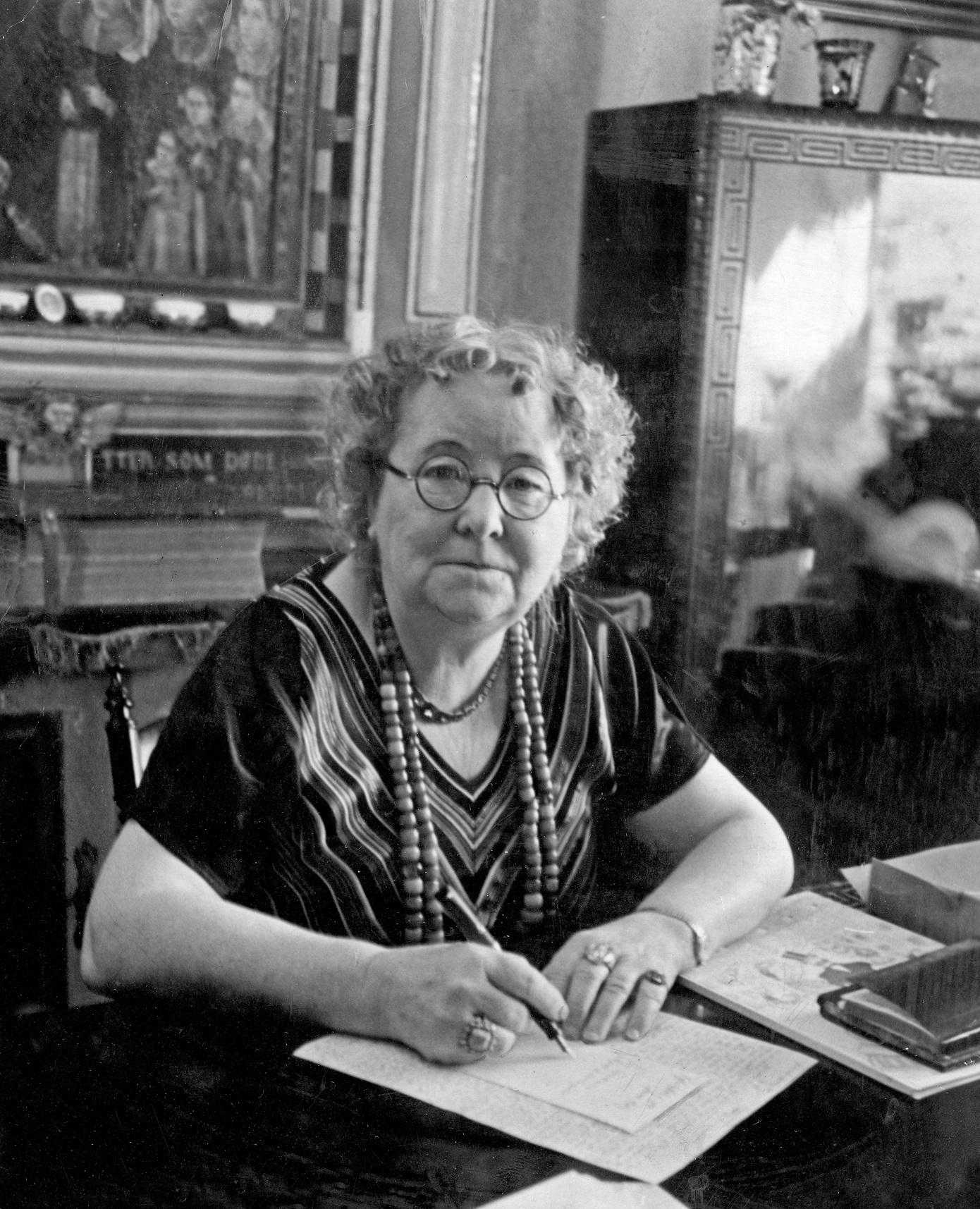 Thit Jensen, forfatter og kvindesagsforkæmper slog allerede i i 1920’erne til lyd for frivilligt moderskab. (Foto: Ritzau/Scanpix)