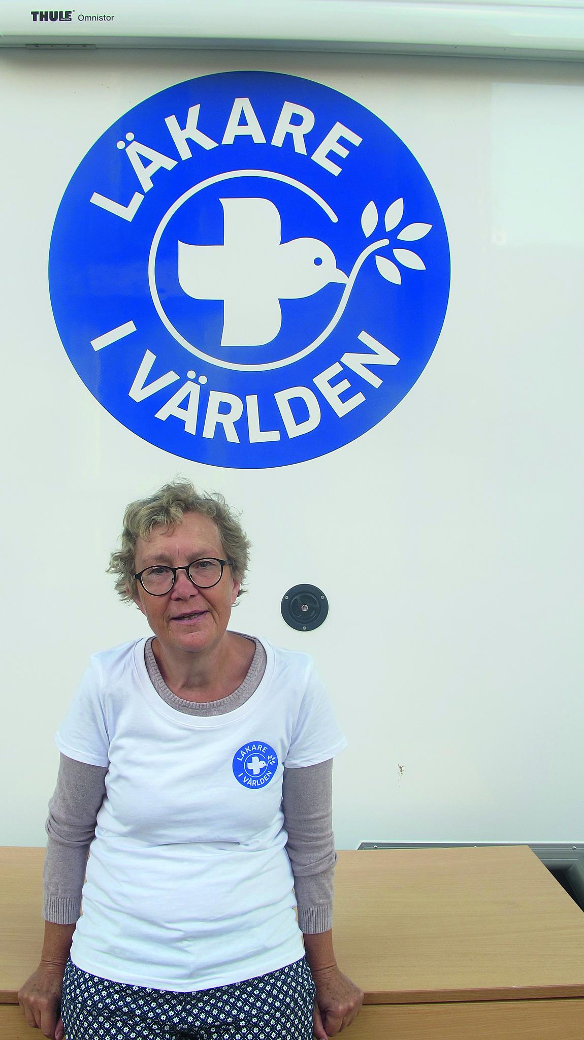 Gunilla Rydberg er en af de læger, der har meldt sig frivilligt til at hjælpe Malmøs migranter. Foto: Johan Erichs, MeraMedia.