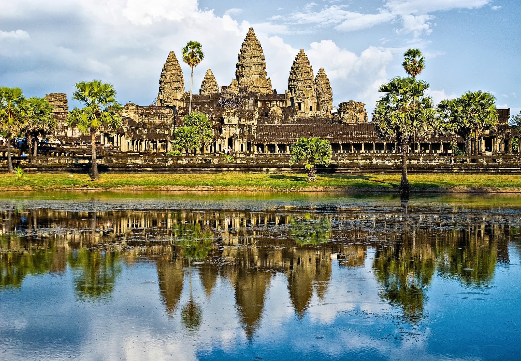 Angkor Wat ved solnedgang, Cambodia.