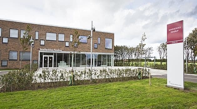 Udbudsklinikken i den nordjyske by Pandrup, der drives af Nordic Medicare. Foto: Region Nordjylland.