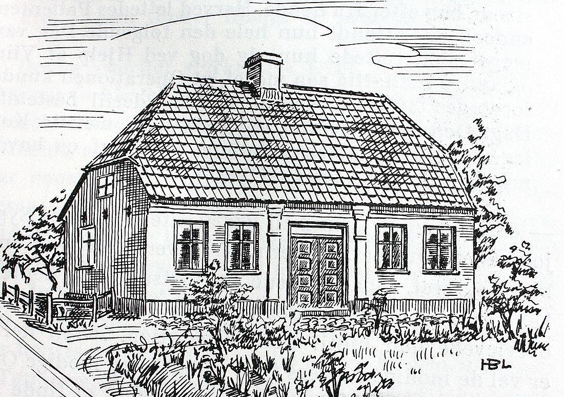 Huset på Jellingvej - som det så ud i 1962.