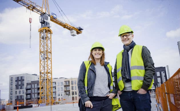 Heidi Hedegaard og Jonas Meile har netop fået 6, 7 mio. kr fra Sundhedsministeriets pulje til sundheds- og lægehuse. Dermed kan de opfylde drømmen om at etablere en ny stor praksis i et nyt sundhedshus i Sluseholmen ved København. Foto: Claus Boesen