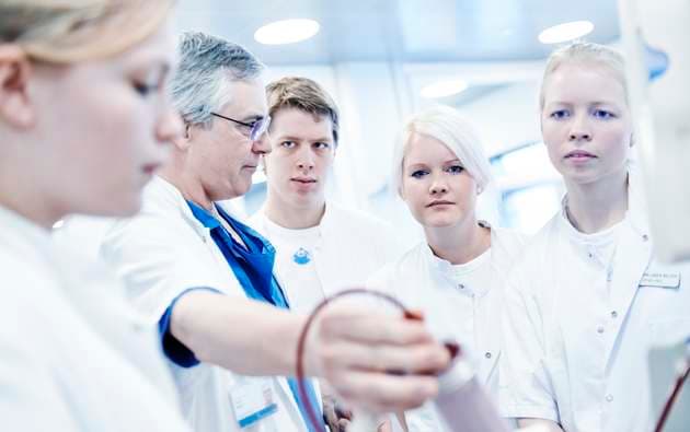 Lægestuderende på Aalborg Universitetshospital. Arkivfoto: Aalborg Universitet