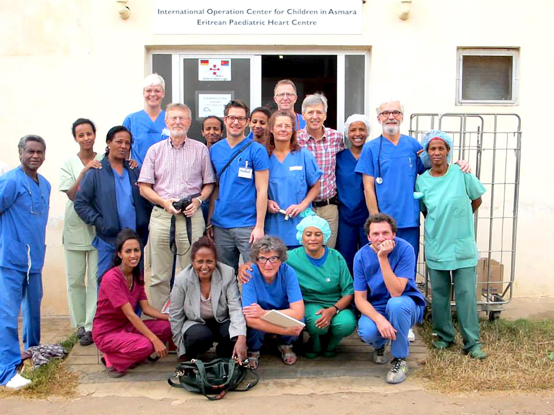 Det danske team under deres første mission i Eritrea, hvor de var der sammen med kolleger fra Bremen. Foto: Søren Walther-Larsen